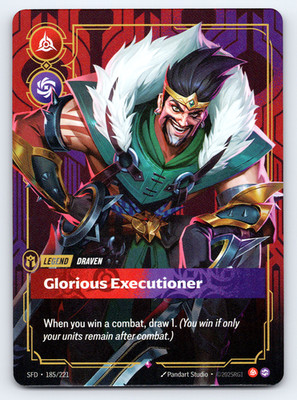 Glorious Executioner Draven Legend - FOIL - Spiritforged - Riftbound