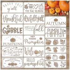 Fall Stencils Crafts Reusable Thanksgiving Pumpkin Template Autumn Doormat Sign