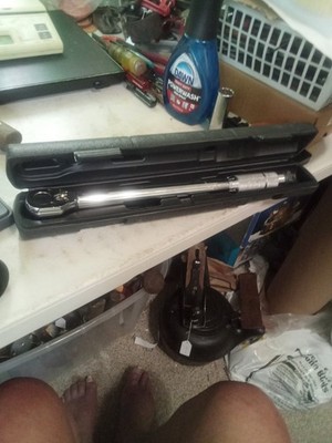 Pittsburgh Pro Click Type Torque Wrench 3/8'' in Case