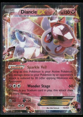 72/124 Diancie EX XY - Fates Collide | eBay