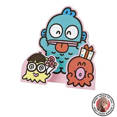 Sanrio Hangyodon Akanbee Message Card Grußkarte MU136-3