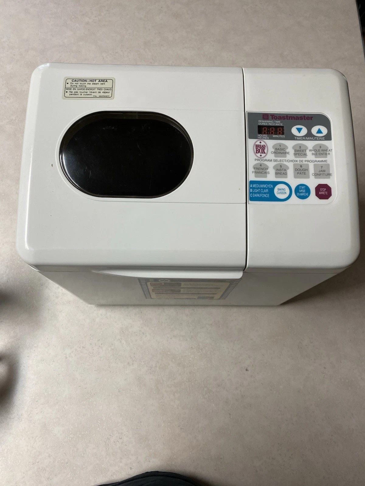 Toastmaster Bread Box Automatic Bread Maker 1.5 Lbs Model 1186
Opens in a new window or tab