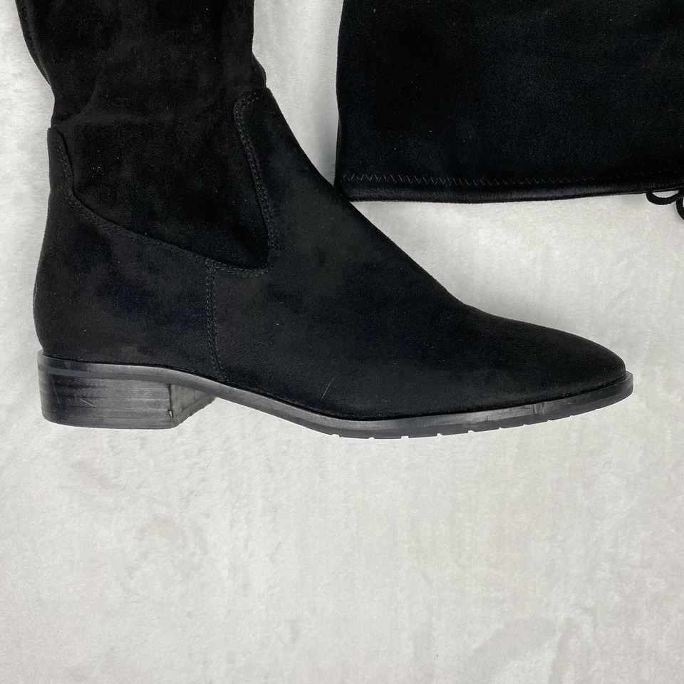 Ivanka Trump Larell Black Suede Over The Knee Boots Size US 6 Regular - Image 2 of 4