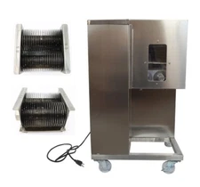 QSJ-A Shredded Meat Slicer Cutting Machine Cutter 5mm Blade Pork Processing 110V