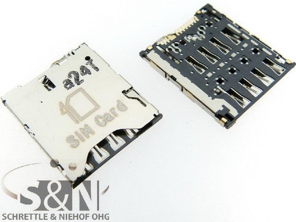 Htc One S G24 Simleser Sim Slot Schacht Kontakte Leser-image