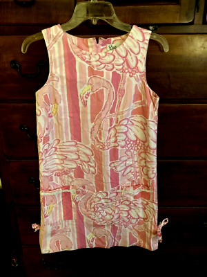 Lilly Pulitzer Phipps Pink Flamingo Vintage Shift Dress 2