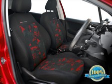 2 X Car Seat Covers Pair Front Seats Fit Lexus Ls Charcoal Greyred 2 X Car Seat Covers Pair Front Seats Fit Lexus Ls Charcoal Greyred