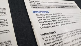 SUPER MARIO BROS 2 NINTENDO NES VIDEO GAME MANUAL INSTRUCTION BOOKLET ONLY