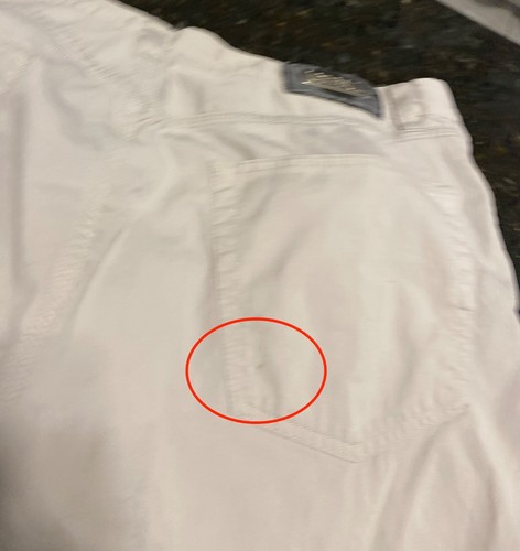 Pantalones chinos de diseñador Hugo Boss hechos en Italia talla 34 - Imagen 7 de 8