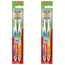 Pack of (2) New Colgate Classic Clean Full Head Toothbrush, Soft, 2 Count