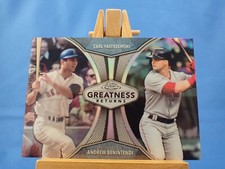 Carl Yastrzemski Andrew Benintendi Topps Chrome 2019 Greatness Returns