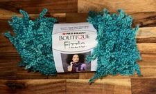 Red Heart Boutique Fizzle Scarf Yarn AGAVE Teal 3.5 Oz 1 Skein 10 mm Lot 210
