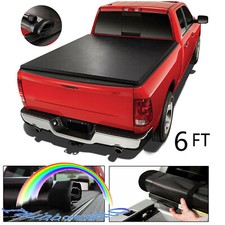 For Toyota Tacoma 2005-2015 Roll Up Tonneau Cover Lock Soft 6ft 72 Short Bed