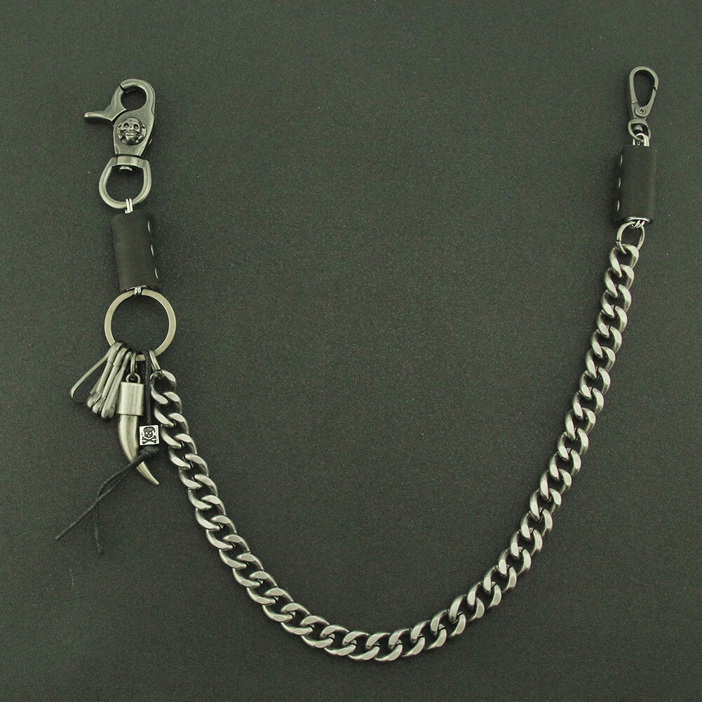 Fashion Skull Strong Leash Wallet Chain Biker Trucker Heavy Metal Jean Key