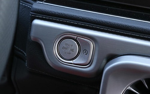 For Benz GLE GLS 2020-22 Silver Aluminum Ignition Switch Start Button Frame Trim - Bild 6 von 12