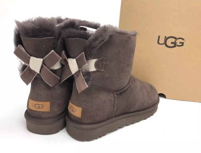ugg bailey bow chocolate