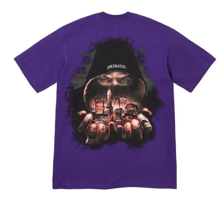 Tee Shirt FW23 Supreme Fight For NY Violet XL Neuf Et Non Ouvert DEF JAM FIGHTER