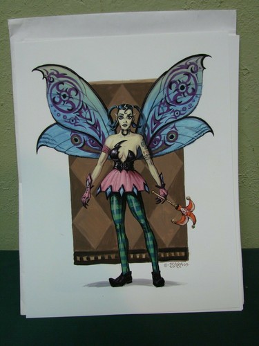 Scary Fairies Portfolio THOMAS M. BAXA RARE HAND-SIGNED Set Of 6 Prints L@@K - Picture 6 of 6