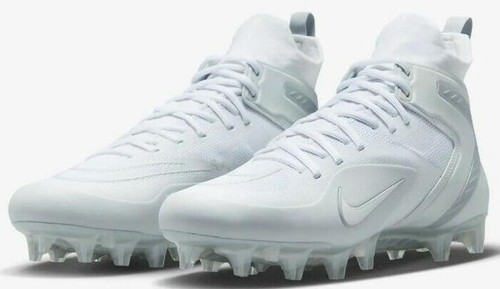 Nike Alpha Huarache 8 Elite Mens SZ 15 White Silver Football  display picture 2