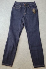 DG2 by Diane Gilman Stretch Jeans Dark Blue Denim High Rise Womens 8-10-12T NWT