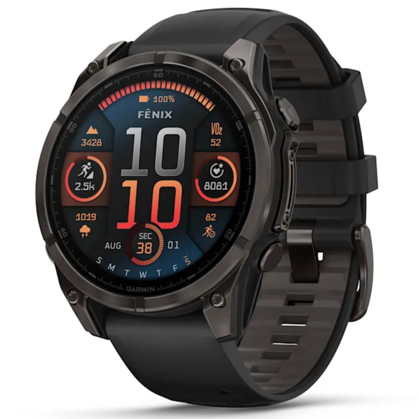 Garmin Fenix 8 Sapphire Titanium GPS Smartwatch 47mm AMOLED Display-image