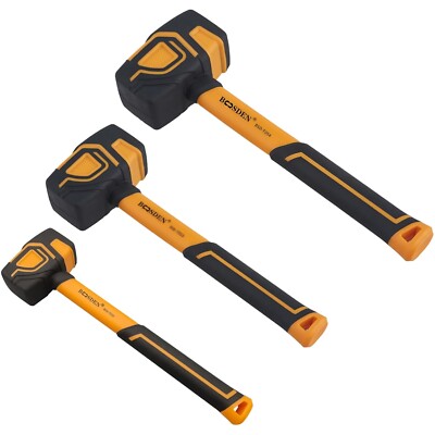 Gummihammer Set Multifunktional 3-teilig Ergonomischer Griff mit Aufhängung