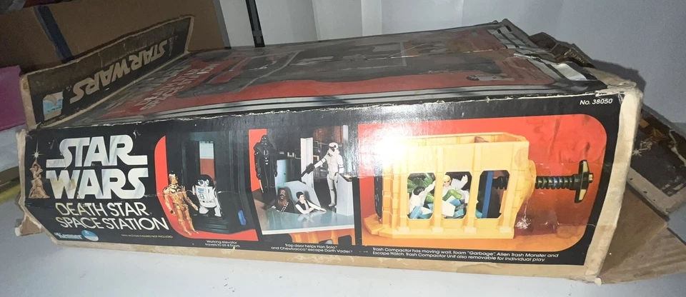 Estación Espacial Estrella de la Muerte Star Wars De Colección 1977 Kenner Solo Caja Foto 4 de 4