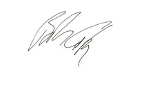 Bob Costas Signed Auto 3x5 Index Card Sports Announcer