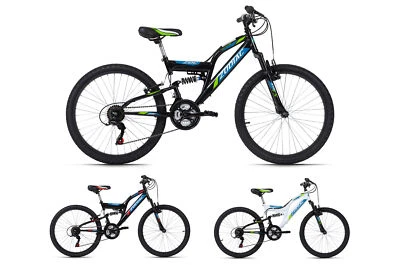 Mountainbike Fully 24 Zoll Zodiac MTB 18 Gänge RH 38 cm M661K