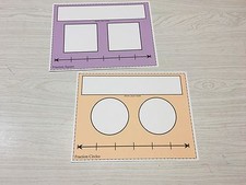 Write-On/Wipe-Off Fraction Circle And Square Math Mats 20 Classroom.set