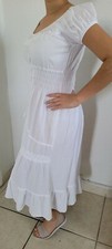 WHITE BLANKET DRESS FOR WOMEN ONE SIZE NEW