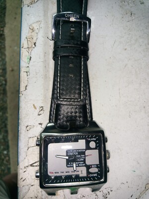 Men's Ohsen Stainless Steel Water Resistant Digital Watch