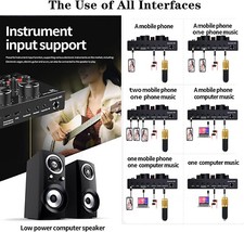 Condenser Microphone Bundle, ALPOWL BM-800 Mic Kit with Live Sound Card