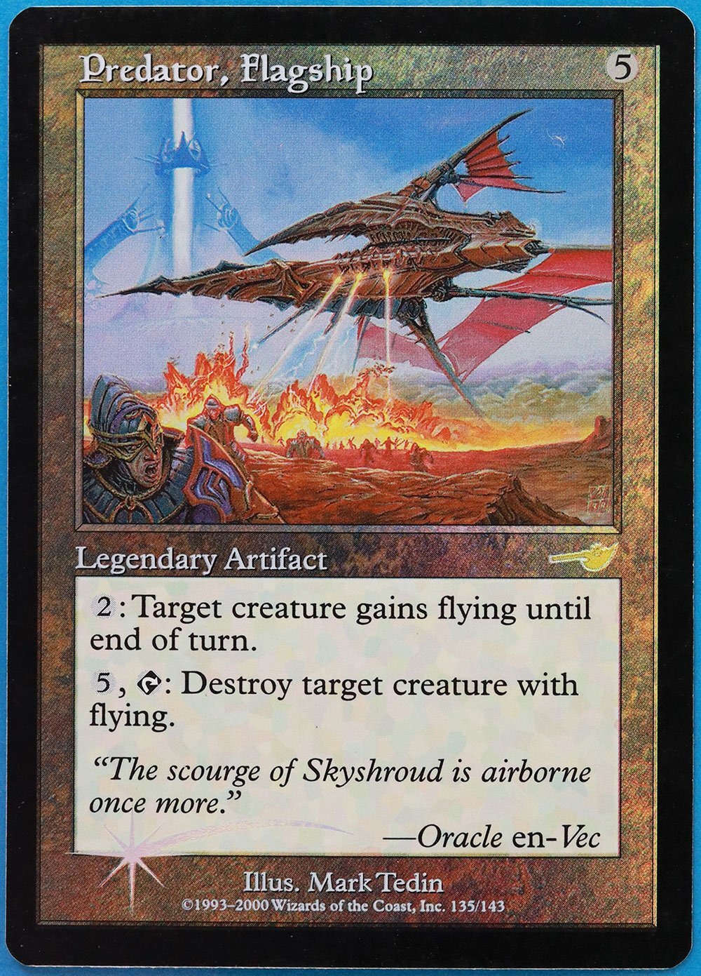 Predator, Flagship FOIL Nemesis NM Rare MAGIC MTG CARD (ID# 481651) ABUGames