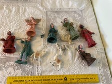 Vintage nativity set made in Italy old