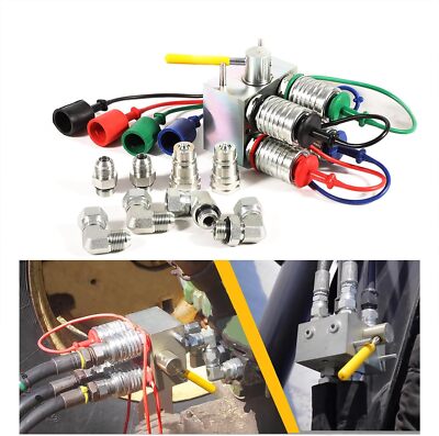 Manual Hydraulic Multiplier, SCV Splitter/Diverter Valve Kit, 2 Circuits, 20 GPM