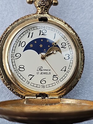 Romex Mechanische  Taschenuhr Pocket Watch Hund 5-14