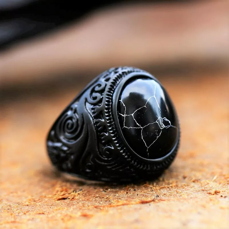 Black tiger eye ring deals