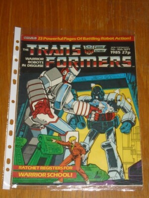 TRANSFORMERS BRITISH WEEKLY #26 7TH - 14TH SEPTEMBER 1985 MARVEL UK COMIC