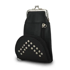 Genuine Leather Cigarette and Lighter Case with Twist Clasp by Leatherboss