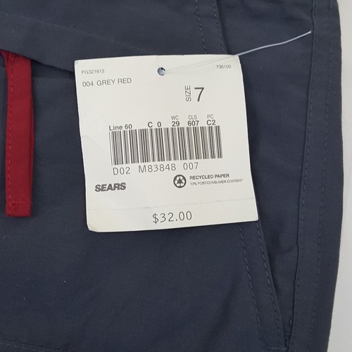 Canyon River Blue's Women/Juniors Nylon Grey Red Cargo Style Pants- Size 7 #D11 - Picture 7 of 10