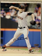 Chris Heston Signed San Francisco Giants 8x10 Photo Tristar