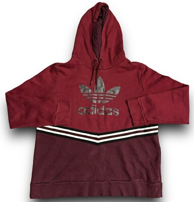Adidas Originals Adibreak Large Varsity Hoodie Sweatshirt Trefoil Spell Out Logo