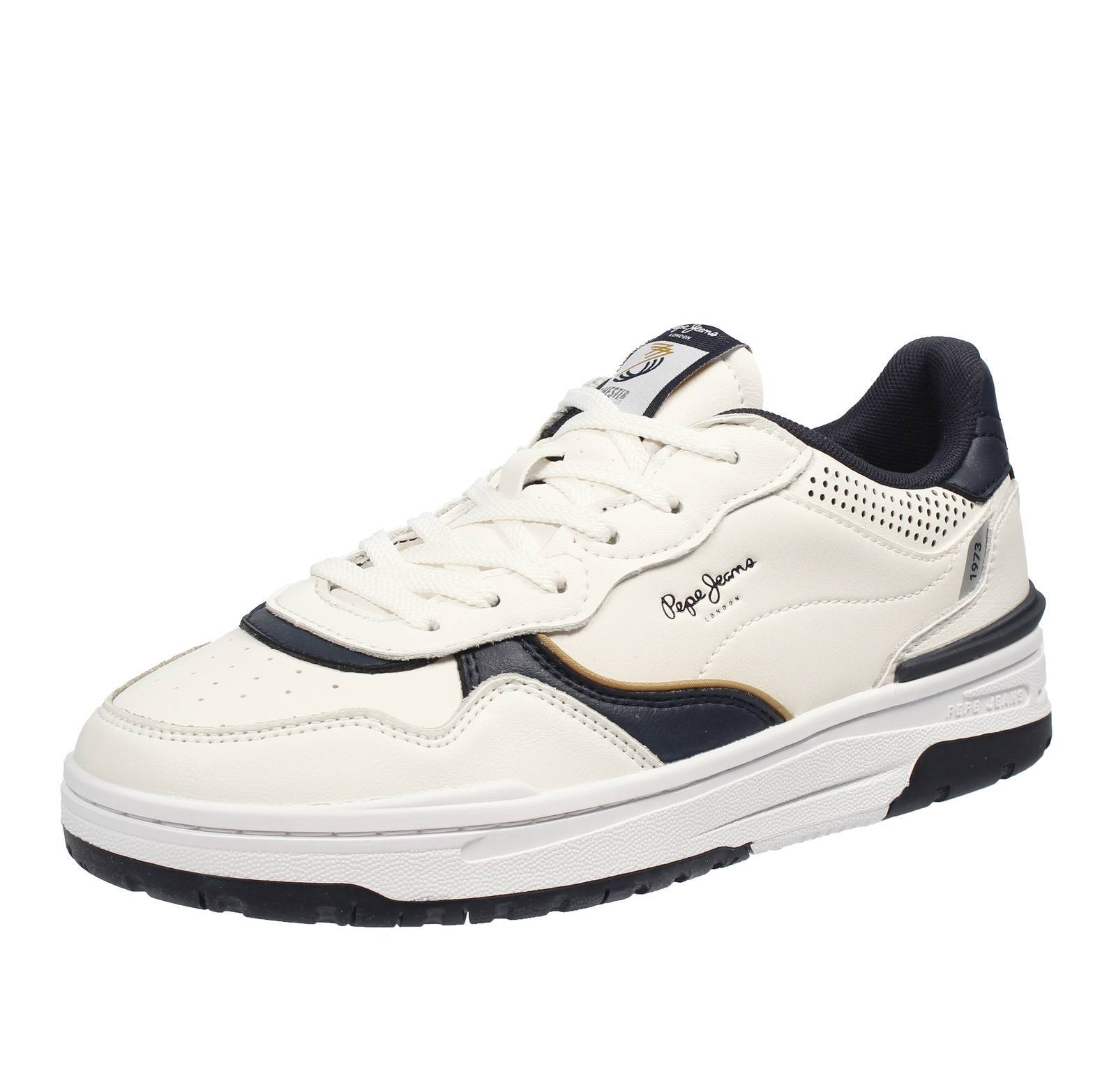 Pepe Jeans Chester Basic - Sneakers Basse In Pelle Bianco - Taglia 44 285cm 18690₽