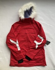 Roxy Chloe Kim Pullover Snow Jacket Size Medium Red Primaloft