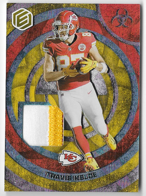 TRAVIS KELCE 2022 PANINI ELEMENTS PATCH CARD #21/47!