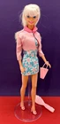 1996 ❤ Chic Barbie ❤  Vintage Mattel Doll - Blonde w Blue Flower Dress #17297