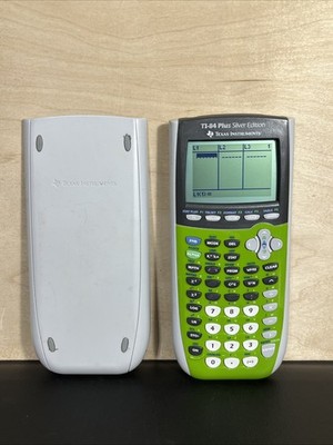 Texas Instrument TI-84 PLUS Silver Edition Graphing Calculator Lime Green Tested