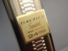 9-11mm Speidel EuroFlex USA Stainless Steel Watchband, Flexible New Old Stock