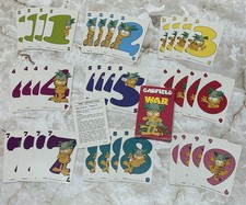 Vtg 1978 GARFIELD Cat War Card Game Playing Cards with Box Excellent Condition